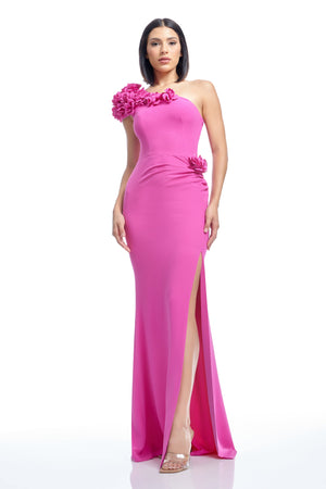 Aubrielle Dress / BRIGHT FUCHSIA