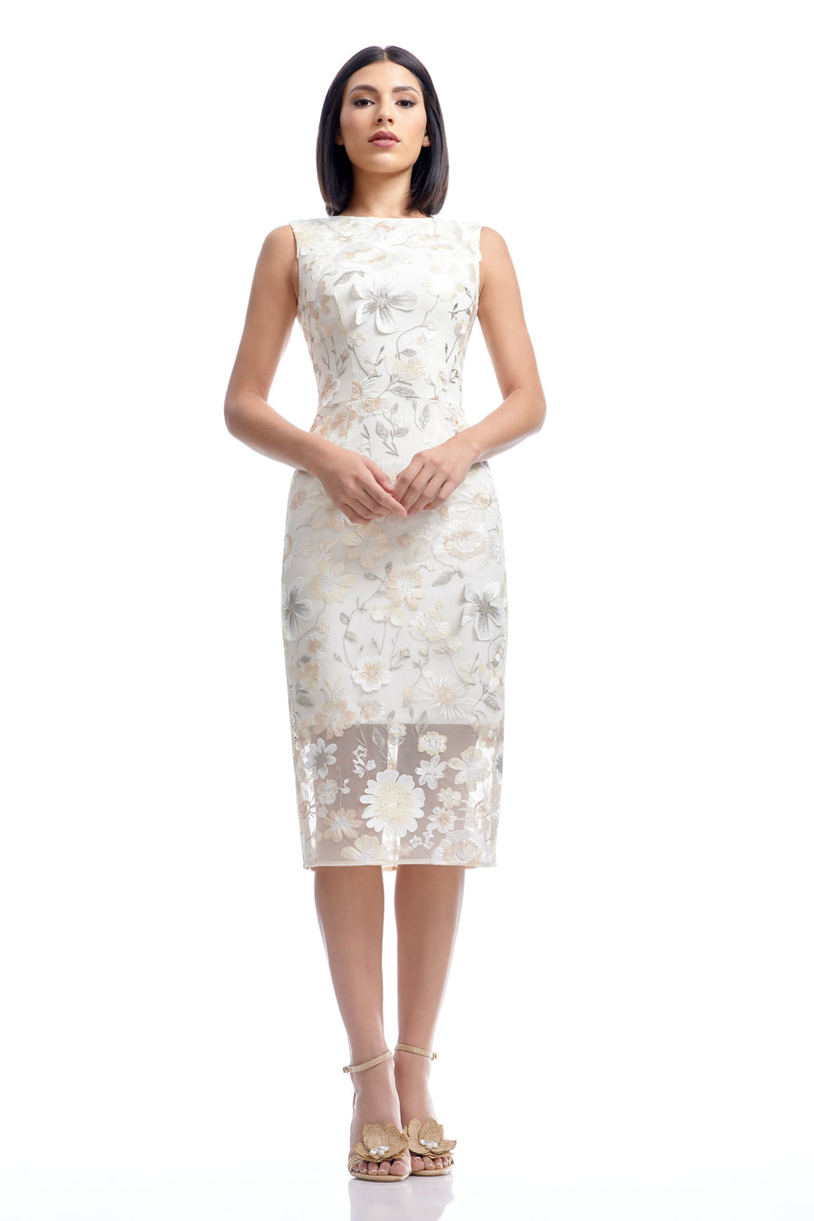 Claudette Dress / Ivory Multi