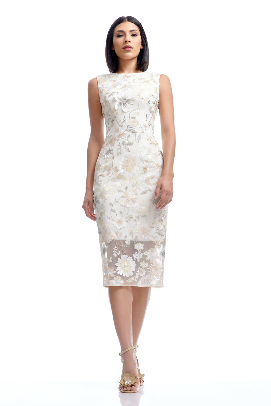Claudette Dress / Ivory Multi