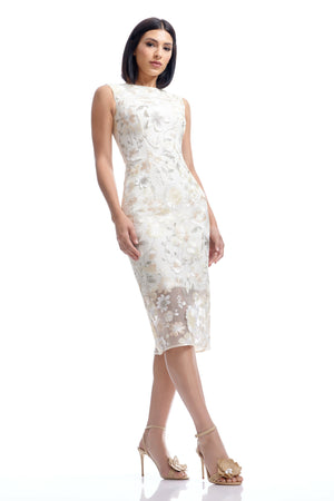 Claudette Dress / Ivory Multi