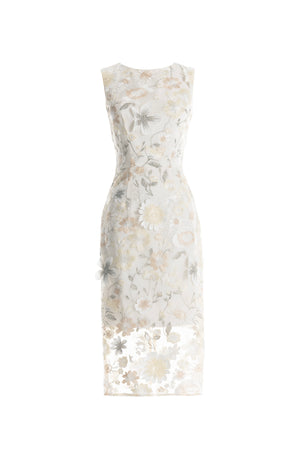 CLAUDETTE DRESS / IVORY MULTI