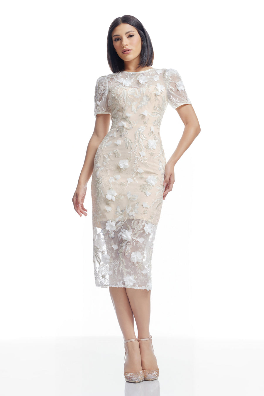 LIA DRESS / OFF WHITE MULTI