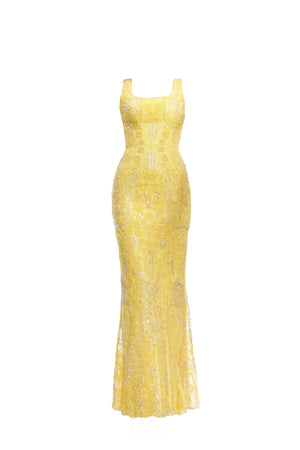 TYRA GOWN / CANARY